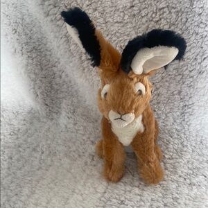 Plush Rabbit Toy - Brown and Black